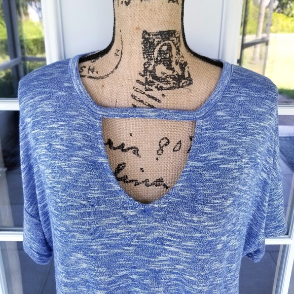 Juicy Couture Short Sleeve Top Blue Size L - Picture 3 of 7